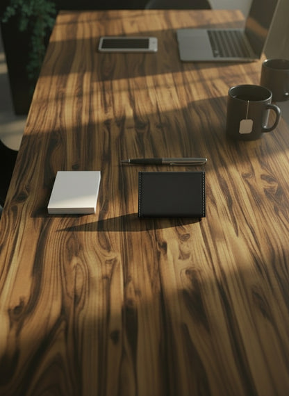 Luxe Leatherette Business Card Holder