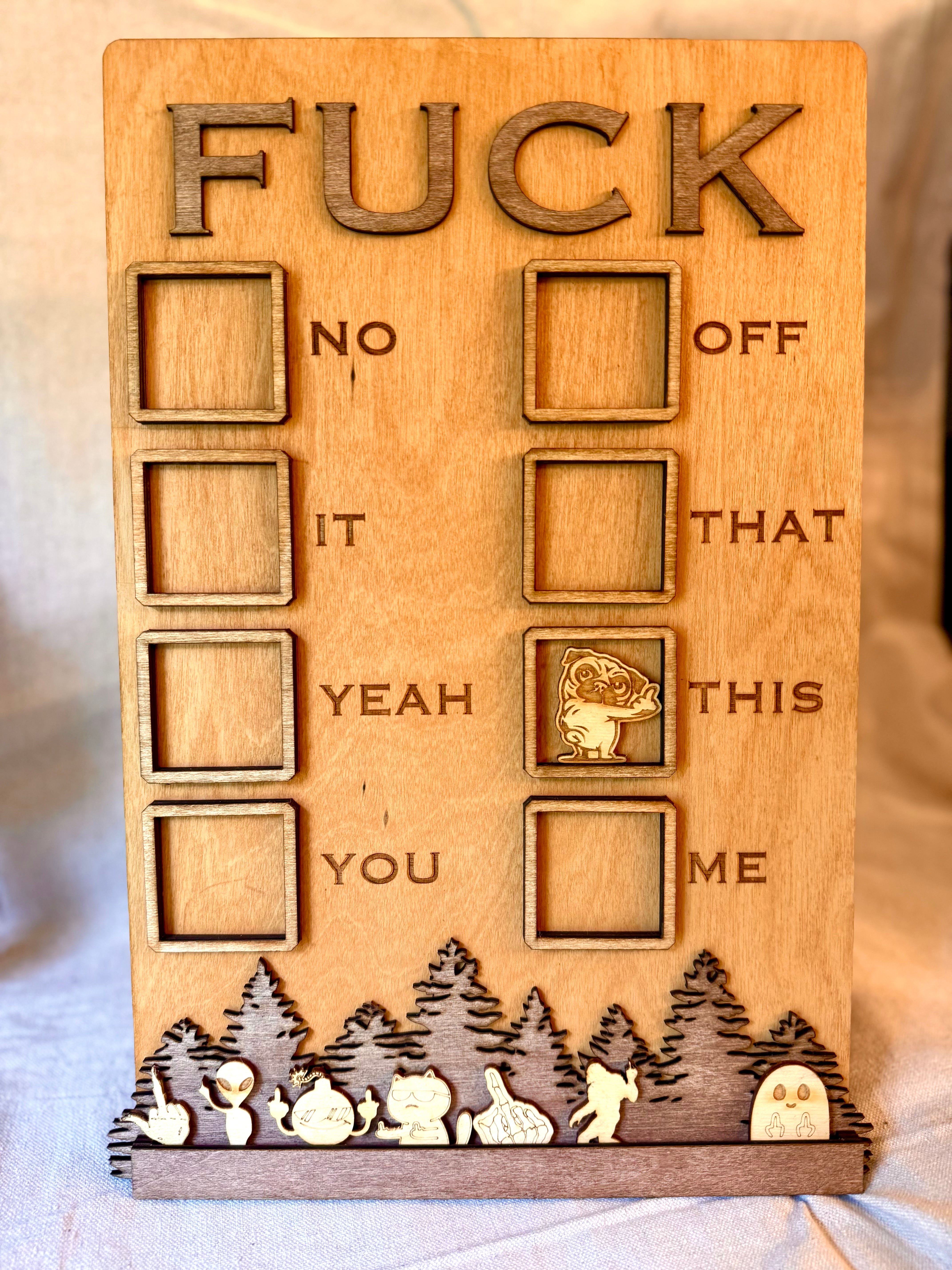 The F*ck It Sign — Interactive Mood Board