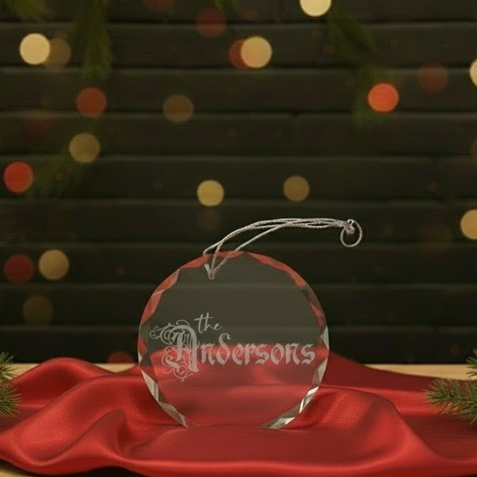 Last Name ornament preview