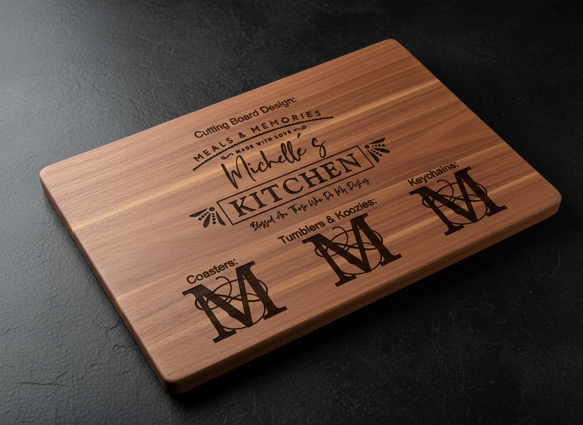 Meals & Memories basket engraving preview