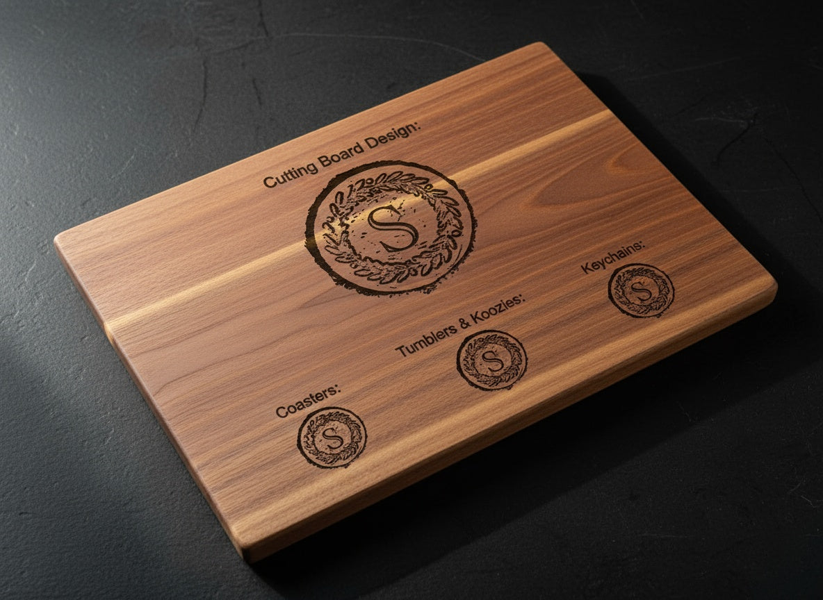 Monogram Emblem basket engraving preview