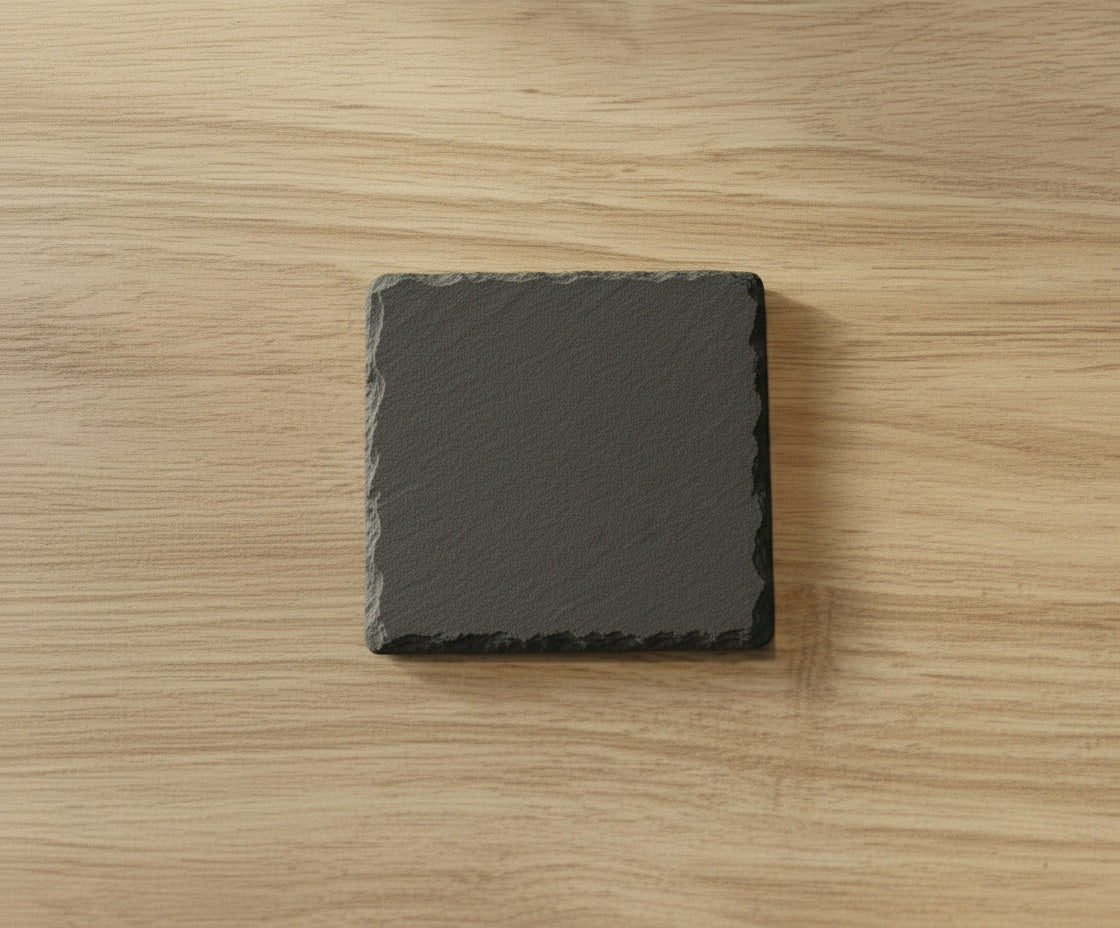 Square Slate Coasters (Set of 4)