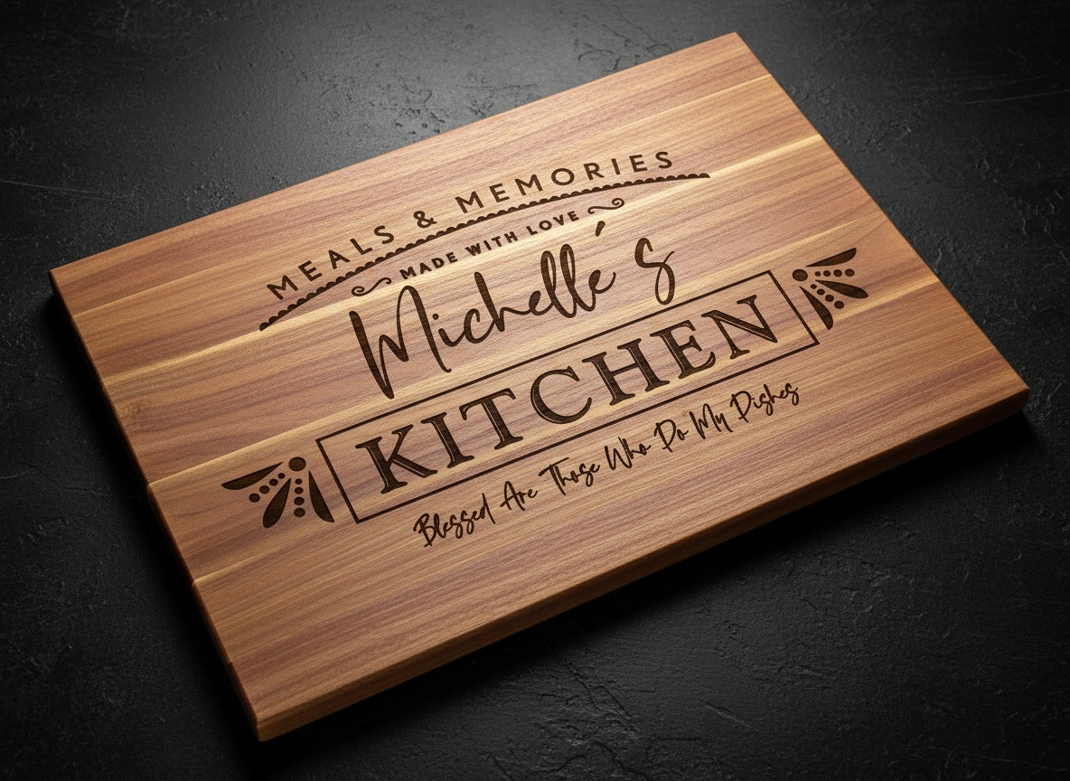Meals & Memories engraving preview